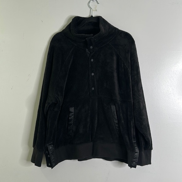 Athleta black recovery snap sweatshirt size 1X - Picture 3 of 13